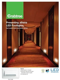 Havells Crabtree Athena 4M LED Footlight - 4M, White, 1 year on product